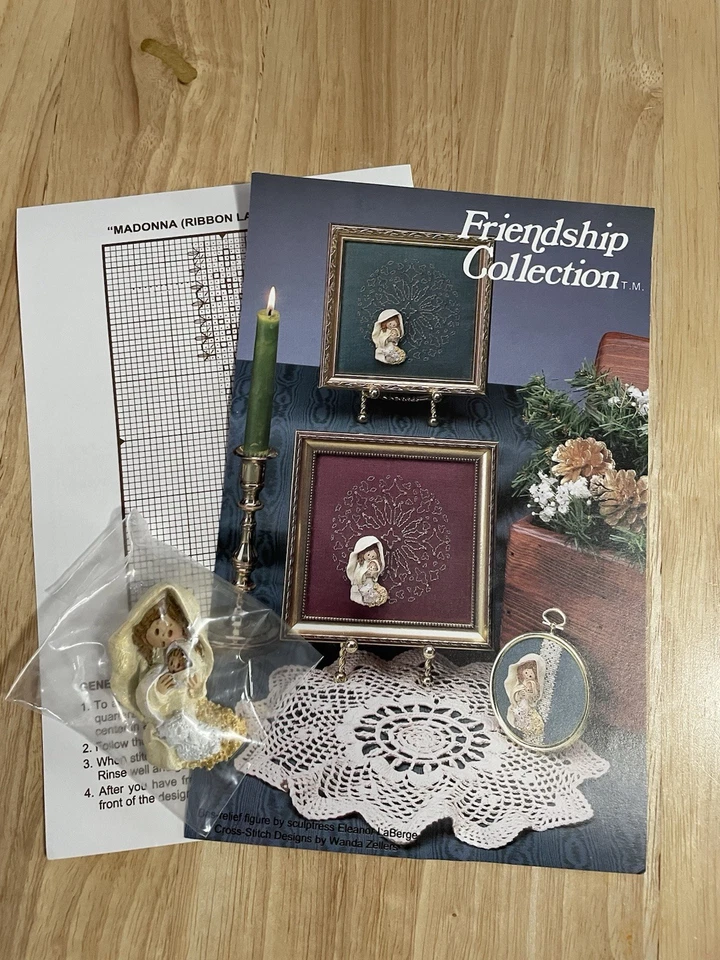 Friendship Collection Madonna Ribbon Lace Design Cross Stitch Chart And Figure - Image 1 of 1