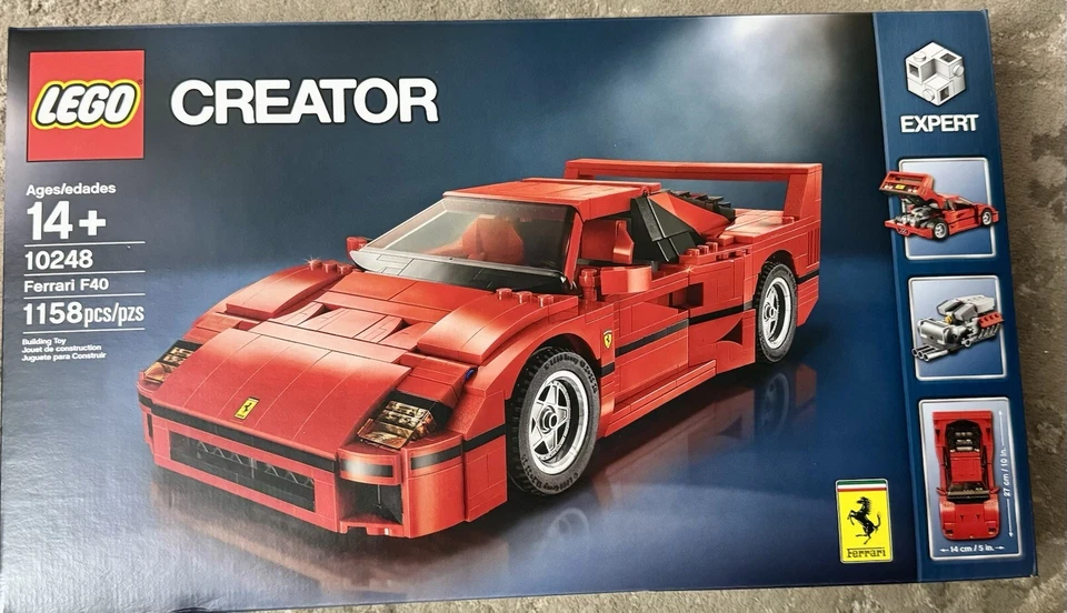 Authentic LEGO Creator Ferrari F40 (10248) New Factory Sealed - Image 1 of 4
