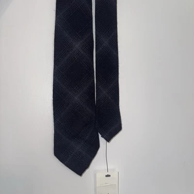 Ralph Lauren 紫色标签男式领带黑色紫色 $235 全新带标签 — 第 1/4 张图片