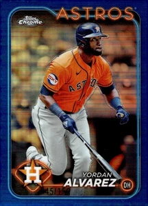 2024 TOPPS REFRACTOR CROMO AZUL PARALELO #170 YORDAN ALVAREZ 045/150 - Imagen 1 de 1