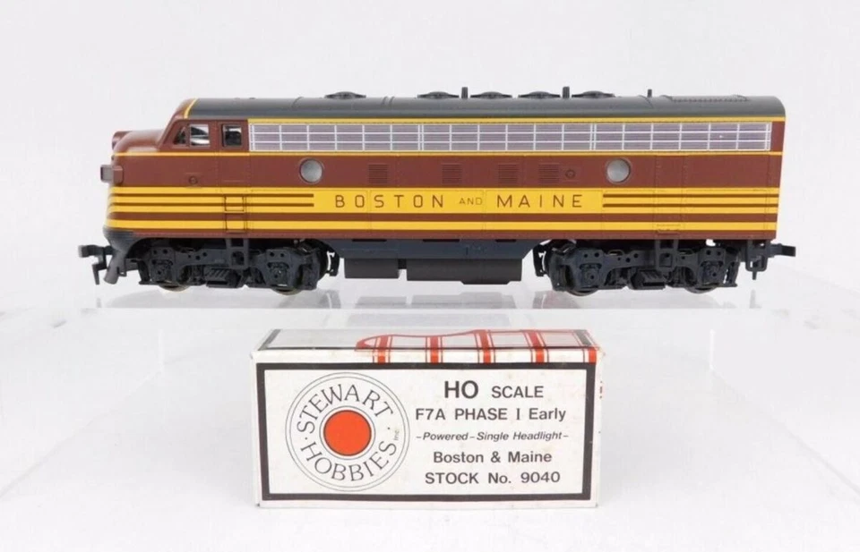 Дизельный локомотив Stewart Hobbies 9040 Stewart 9040 масштаб HO Boston Maine F7A LN - Изображение 1 из 1