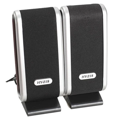 2 Pcs USB Computer Speakers Portable Speaker Stereo 3.5mm with Ear Jack for8905 - Image 1 of 4