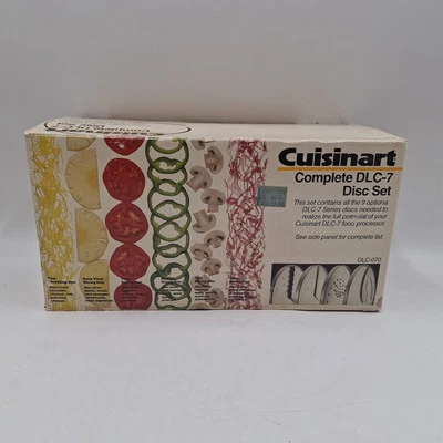 Cuisinart Food Processor DLC-7 Disc Set Cutting Discs Complete - Image 1 of 4