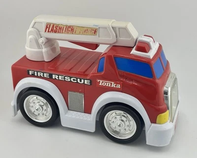 2007 Funrise Inc Tonka Fire Rescue Firetruck Squeeze Handle Flashlight Hasbro - Image 1 of 4