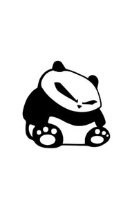 Panda Vinyl Decal Sticker Window Toolbox Truck Car Funny JDM Euro - Picture 1 of 3
