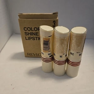 Revlon LOT of 3 - Color Shine Lipstick Creme- 19 C Woodsy Rose Original Formula - Picture 1 of 3