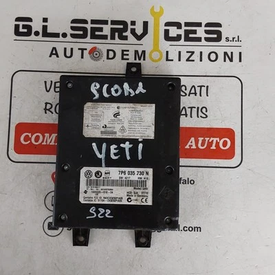CENTRALINA MODULO UNITA COMANDO CONNESSIONE TELEFONO BLUETOOTH SKODA YETI - Immagine 1 di 4