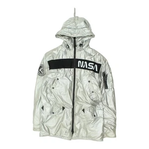 Chaqueta Alpha Industries NASA | De Colección Para Hombre M MEDIANA Acolchada Con Capucha Cremallera Completa - Imagen 1 de 6