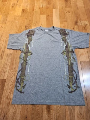 Винтажная мужская футболка Crooks & Castles Guns серая средний размер - Изображение 1 из 4