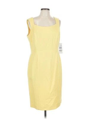 Vestido de coquetel feminino Albert Nipon amarelo 12 - Imagem 1 de 4