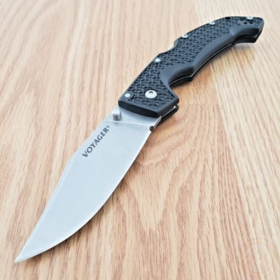 Cuchillo Plegable Cold Steel Voyager 4" Japonés AUS-10A Hoja de Acero Mango Griv-Ex Foto 1 de 4