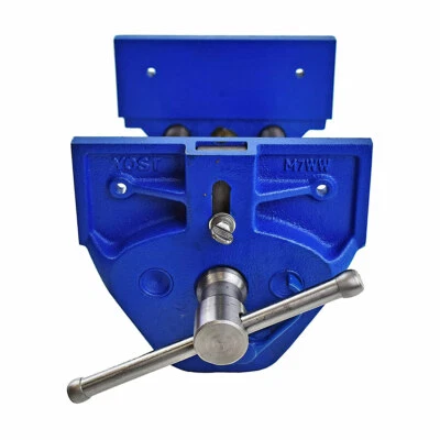 Tornillo para carpintería Yost Vises modelo M7WW hierro fundido palanca de acción rápida 7 pulgadas azul Foto 1 de 4