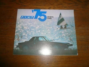 1975 Fiat Sports Cars Sales Brochure- Vintage - Foto 1 di 7