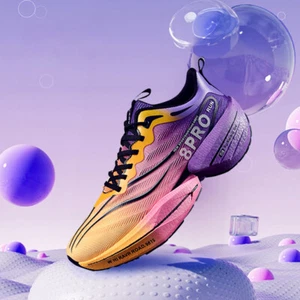 Tenis acolchados con placa de carbono para hombre al aire libre transpirables zapatos para correr - Imagen 1 de 10