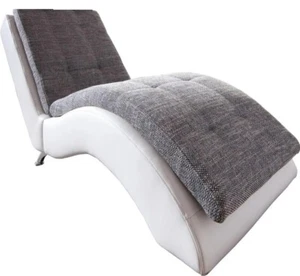 Liege Relaxliege Varese Komfort Design von Benformato Kunstleder weiß - Bild 1 von 8