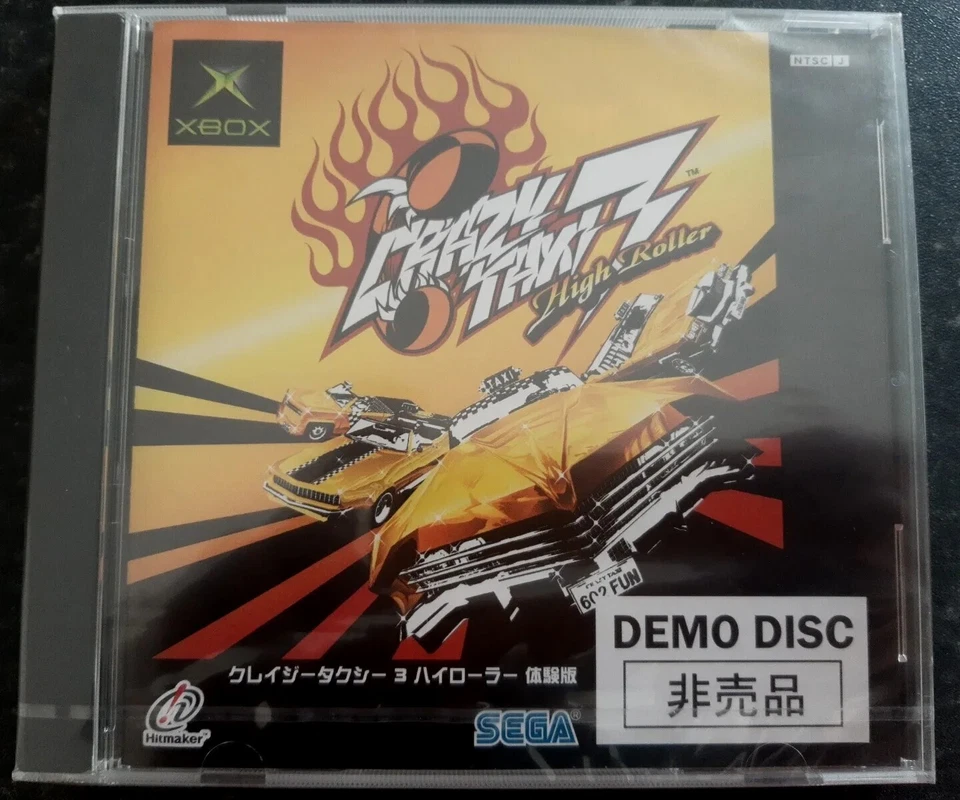 Brand New Sealed Demo Crazy Taxi 3 High Roller Japanese Microsoft Xbox  - Image 1 of 2