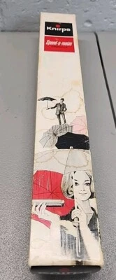 NEW Vintage Knirps Flat Speed-O-Matic Telescopic Beige UmbrellaTravel Pak NIB - Image 1 of 4