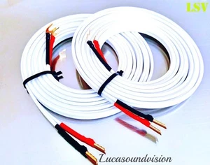 QED Performance XTC X-TUBE AUDIO SPEAKER CABLES 2x 2.0m (A Pair) Terminated - Picture 1 of 8