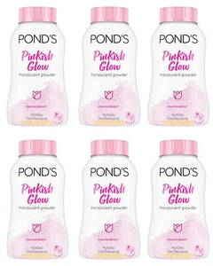 6 x Pond s Angel Pinkish Bright Glow Magic Facial Powder Oil Control Pink 50g - Picture 1 of 5