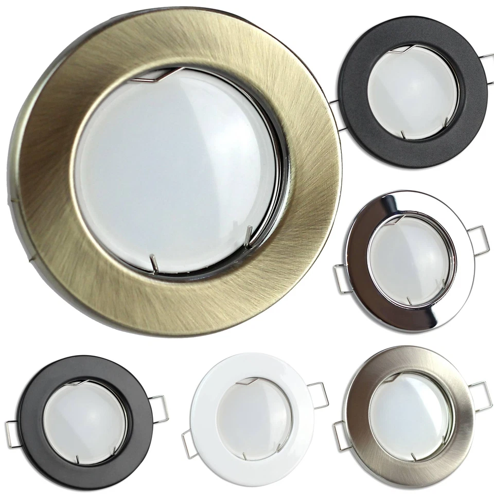 LED Einbau-Strahler 1W-9W 230V rund GU10 Decken-Leuchte Lampe Spot Panel flach - Bild 1 von 1