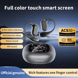 Over The Ear Earbuds Noise Cancelling Bluetooth 5.4 Wireless Open Earphones - Zdjęcie 1 z 27