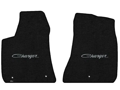 Lloyd Mats Velourtex Dodge Charger Silver Script Front Floor Mats (2006-2023) Foto 1 de 4