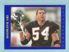 1990 JOGO CFL Football Irv Daymond #156 Ottawa Rough Riders NM/MT
