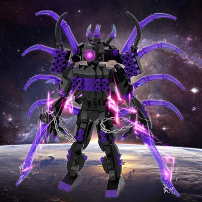 NEW Skibidi Toilet Double Knife Fly Chain Monitor Man Block Model Brick Puzzle - Image 1 of 4