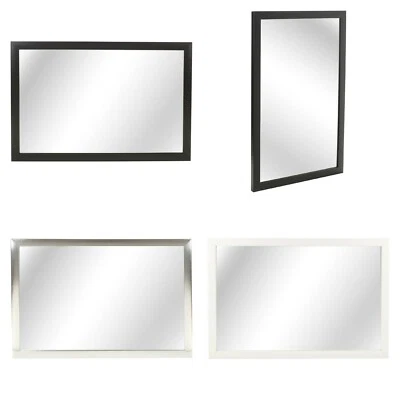 Wall Mount Hanging Mirror Bedroom Hallway Bathroom Mirror Landscape Portrait - Image 1 of 4