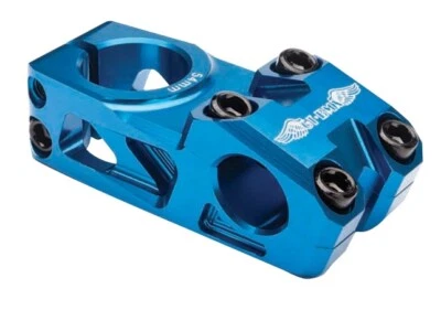 GT RACE STEM ANODIZED BLUE 1 1/8 THREADLESS BMX BIKE BICYCLE NECK - Image 1 of 3