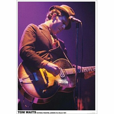 ART-I-FICIAL Tom Waits 1981 Victoria Theatre London Music Poster 23.5" x 33"