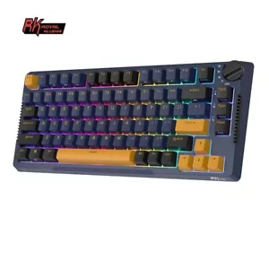 RKH81 RGB Mechanical Gaming Keyboard Gasket Mount Hot Swappable Star Night-brown - Picture 1 of 7