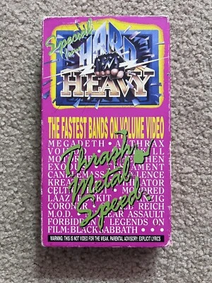 Hard N Heavy Thrash & Speed Metal Special VHS 1990 Tested See Description Foto 1 de 4