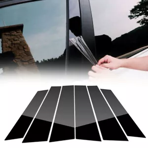 6PCS Window Pillar Posts Door Trim Piano Cover Set For Honda CRV 2007-2011 CR-V - Foto 1 di 10