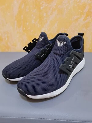 scarpe emporio armani ea7 uomo casual ginniche nere e bianche x8x024 xcc86 - Imagem 1 de 4