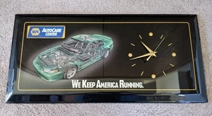 Vintage 1999 Napa Auto Parts Sign Clock Electric Green SVT Mustang Cobra  - Picture 1 of 7
