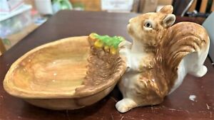 Pier 1 Imports Hand Painted Squirrel Bowl Earthenware Trinket Candy Dish