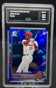 JORDAN WALKER GRADED ROOKIE GEM MINT 10 🔥 BOWMAN SAPPHIRE REFRACTOR - Bild 1 von 4