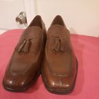 Vero Cuoio Men's 10M Brown Leather Tassel Dress Casual Loafers Shoes
