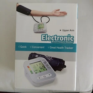 Blood Pressure/Pulse Rate Monitor Electronic Arm Type NEW 2 User Memory Battery - Picture 1 of 6
