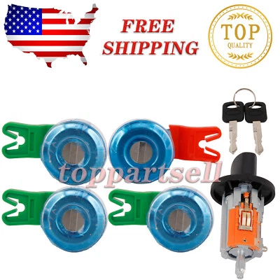 703369 Ignition Cylinder & 4 Door Lock Set For Ford Econoline Van E150 E250 E350 - Imagem 1 de 4