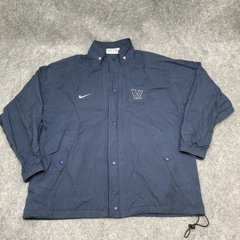 Vintage Nike Villanova Windbreaker-Jacket Large Blue Made-In-USA Cover