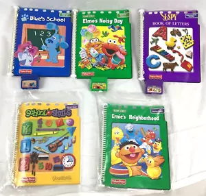 Fisher Price Power Touch Lot 3 Books w/ cartridges 2 New Starter Books & Bag - Picture 1 of 10