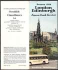 Scottish Omnibus - Broschüre Werbung Express Coach Service Time Table 1959