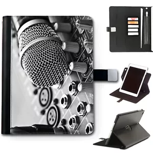 Music Notes PU Leather Ipad Case;360 Swivel Tablet Cover For Apple I Pad - Picture 1 of 19