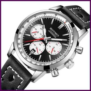 HONMIN Orologio Uomo Lusso Alta Qualità Impermeabile Cronografo Luminoso Uomo - Foto 1 di 19