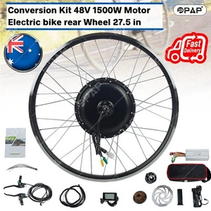 Opened box 27.5" Electric Bicycle Motor Conversion Rear Wheel EBike w/LCD Meter - Picture 1 of 11