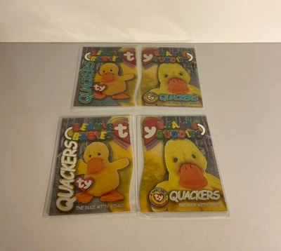 TY Beanie Baby TRADING CARDS - Ser 3 - QUACKERS - Beanie/Buddy, Teal and Silver! - Image 1 of 4