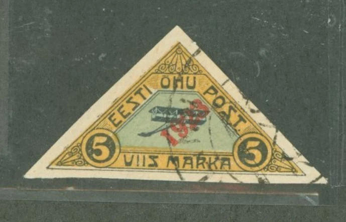 Эстония #C2 б/у, треугольник, самолет (SCV = $32,50) - Изображение 1 из 1