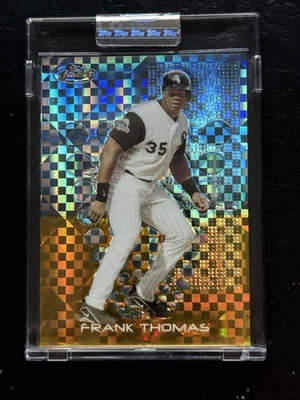 2004 Topps Finest Uncirculated Gold XFractor Frank Thomas #91 serial #’d /139 - Image 1 of 2